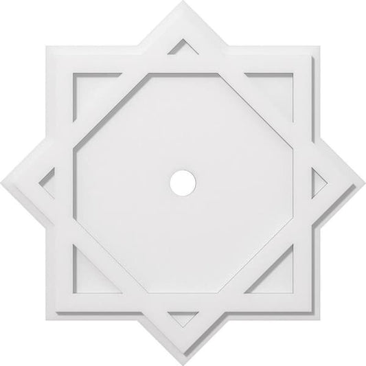 1 in. P X 15-1/2 in. C X 28 in. OD X 2 in. ID Axel Architectural Grade PVC Contemporary Ceiling Medallion